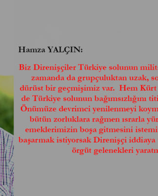 Hamza Yalçın Yazdı: DEVRİMCİ DİSİPLİN ÜZERİNE