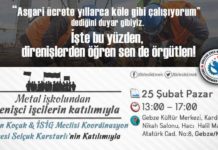 BEK’ten Gebze’de “Direnişlerden Öğren, Sen De Örgütlen!” Forumu
