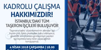 İstanbul’daki tüm taşeron işçileri buluşuyor