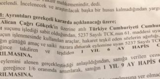 Erdoğan’a Hakarette Bugün: Yazarımız Çağrı Gökçek’e Ceza Verildi!