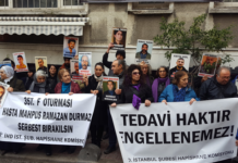 357. F Oturması: “Hasta Tutsaklar Serbest Bırakılsın!”