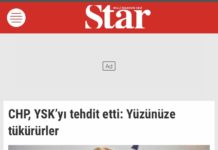 Yandaş Star Gazetesi’nden Provokasyon Yaratacak Haber: “CHP, YSK’yı tehdit etti: Yüzünüze tükürürler”