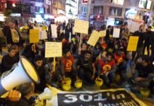 Kadıköy’de Soma Yürüyüşü: Polis Pankarta Tahammül Edemedi