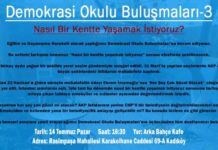 Demokrasi Okulu Buluşmaları Devam Ediyor
