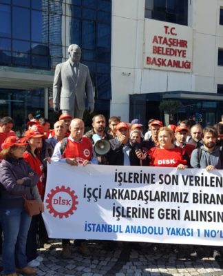 Ataşehir Belediyesi’nde İşten Çıkartmalara Karşı Oturma Eylemi