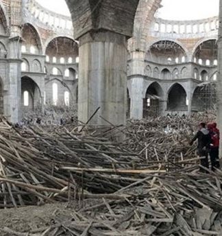 TMMOB Açıkladı: “Cami inşaatı ruhsatsız ve mühendislik ürünü değil”