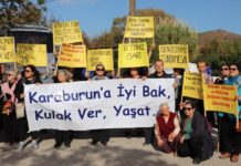 Karaburun köylüleri eylemde
