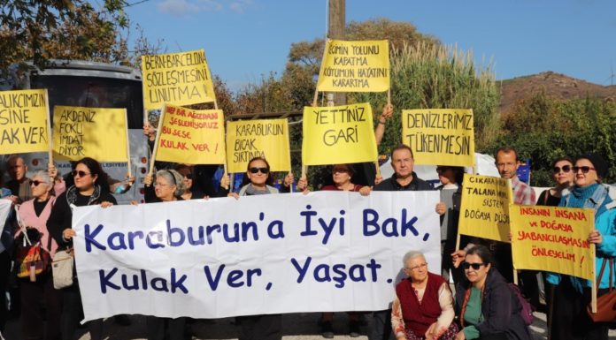 Karaburun köylüleri eylemde