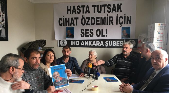 Hasta Tutsak Cihat Özdemir İçin Ankara’da Basın Açıklaması Düzenlendi