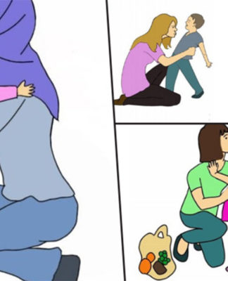 MEB İyice Şaşırdı: Çocuğuna Sevgi Gösteren Türbanlı Anne, Çocuğunu Azarlayan ve İstismar Eden Başı Açık Anne!