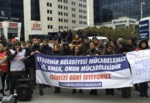 Ataşehir Belediyesi’nde 100’üncü gün eylemi
