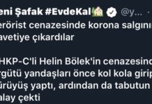 Gerici Yeni Şafak gazetesi, yaşamını yitiren Helin Bölek’i ve cenazeye katılanları hedef gösterdi