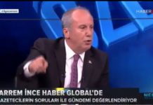 Yayını terk eden Muharrem İnce: “Türkiye Erdoğan’ın babasının malı değil.”