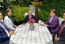 Kılıçdaroğlu, İmamoğlu ve Kaftancıoğlu, Akşener’i evinde ziyaret etti