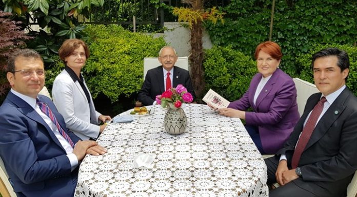 Kılıçdaroğlu, İmamoğlu ve Kaftancıoğlu, Akşener’i evinde ziyaret etti