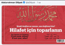 Gerici Abdurrahman Dilipak, “Hilafet için toplanın” paylaşımında bulundu
