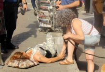 Bu da oldu: Karakol önünde bir kadın vuruldu