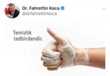 “Temizlik tedbirdendir” paylaşımına gericilerden tepki gelince Sağlık Bakanı paylaşımını sildi