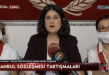 Vatan Partisi Öncü Kadın Genel Başkanı, İstanbul Sözleşmesi’ni gericiler gibi homofobik sözlerle eleştirdi: “Sözleşme, doğal olmayan cinsiyetlerin dayatmasıdır”