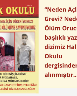 ÖLÜM ORUÇLARI ÜZERİNE TARTIŞMA 2- HALKIN SESİ