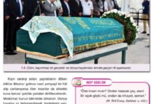 MEB’in kitabında öğrencilere açık açık “kefenleme ve cenaze işlemleri” anlatılıyor!