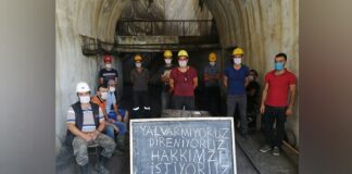 Direnişe başlayan Ermenekli maden emekçileri “Yalvarmıyoruz, hakkımızı istiyoruz!”