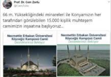 Bilim yeri olması gereken üniversitelerde, rektör cami için IBAN dağıtıyor!