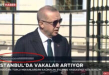 TRT, Erdoğan konuşurken yazılan “Öööööööiiiiiillllll” yazısına soruşturma başlattı!