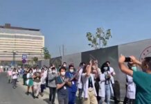 Hakları ödenmeyen sağlık emekçileri eylemde
