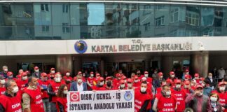 Kadıköy Belediyesi’nin ardından Kartal Belediyesi’nde de grev ilanı asıldı!