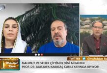 Tv programında canlı yayın bağlantısı ile dini nikah kıydılar