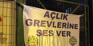 HDP’nin İstanbul’daki parti binalarına  “pankart” baskını