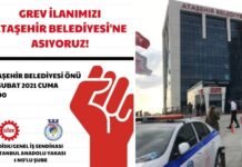 Ataşehir Belediyesi işçilerinden grev kararı