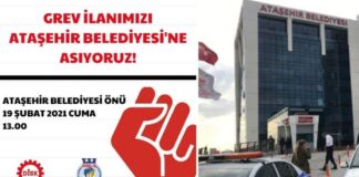 Ataşehir Belediyesi işçilerinden grev kararı