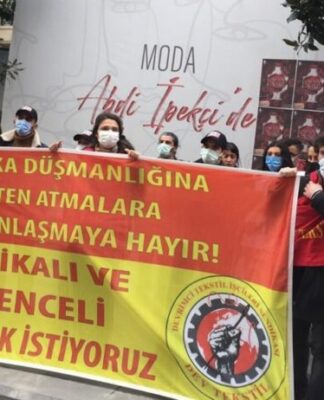 İşten atılan SML Etiket işçileri haykırdı: “Mücadele ederek geleceğimizi kazanabiliriz”