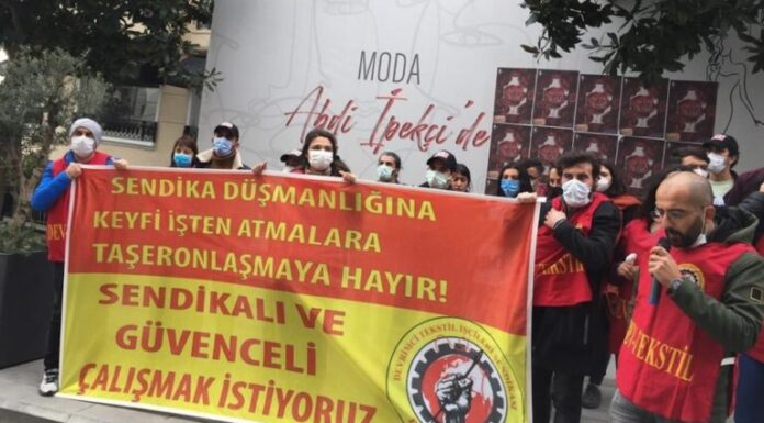 İşten atılan SML Etiket işçileri haykırdı: “Mücadele ederek geleceğimizi kazanabiliriz”