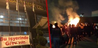 Maltepe Belediyesi işçileri de greve çıktı