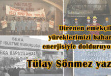 Direnen emekçiler yüreklerimizi baharın enerjisiyle dolduruyor