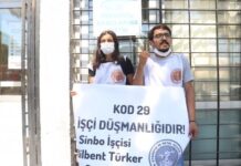 Sinbo işçileri Kod-29 zulmüne karşı kendilerini SGK binasına zincirledi
