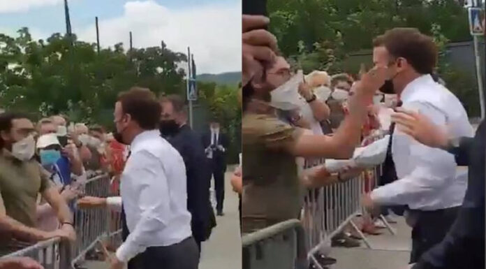 Fransa Cumhurbaşkanı Macron’a tokatlı saldırı