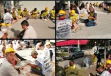 Hakları için mücadele eden madenciler 3 gündür Ankara girişinde betonda yatıyor