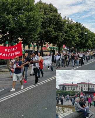 Göteborg’da İsrail işgaline karşı protesto yürüyüşü