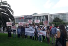 İBB’den atılan işçiler işlerine geri dönmek için eylemdeydi