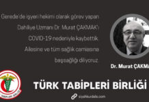 Bir sağlık emekçisi daha koronavirüs nedeniyle yaşamını yitirdi