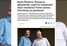 Gerici Yeni Akit’ten usta oyuncu Ferhan Şensoy’a büyük saygısızlık: “Meyhaneci Ferhan Şensoy…”