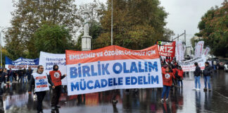 Kartal’da İşçi-Emekçi Mitingi: Yoğun yağmura rağmen yüzlerce emekçi alandaydı