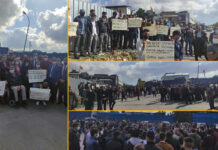 Polis baskını sonrasında arkadaşları tutuklanan geri dönüşüm işçilerinden basın açıklaması