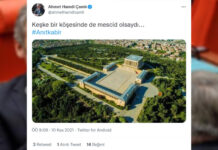 İşte AKP’linin Anıtkabir paylaşımı: “Keşke bir köşesinde de mescid olsaydı”