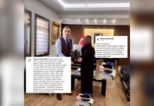 Kaymakam, geçinemediği için ayakkabı boyacılığı yapan kadına boya kutusu hediye etti