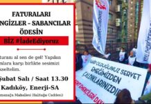Kent Emekçileri Dayanışması’ndan “Zamlara karşı ses çıkaralım, faturaları iade edelim” çağrısı: Kadıköy Enerji-SA önünde açıklama yapılacak